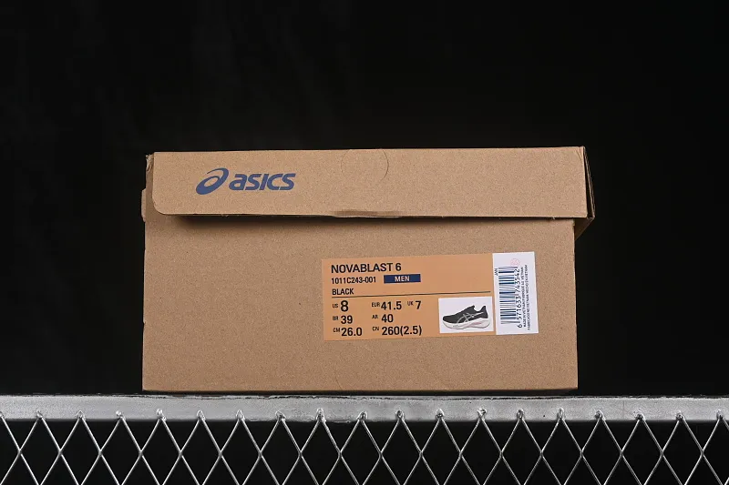 All categories Asics Asics series Asics Novablast 6 Asics Novablast 6 Asics retro breathable casual shoes cushioning men's wear-resistant running shoes 1011C243-001